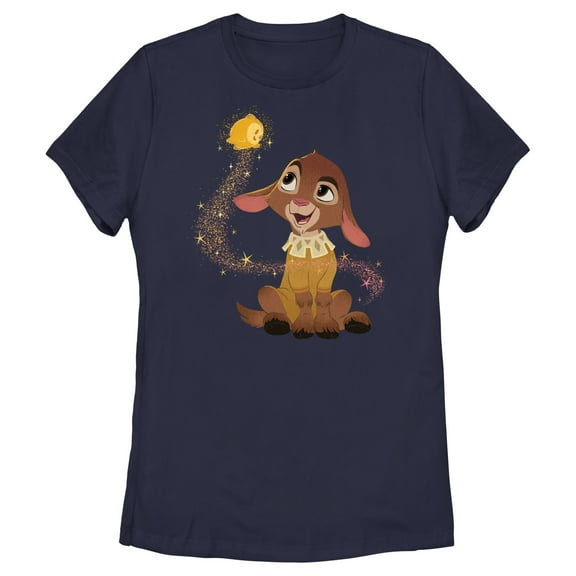 Women's Disney Wish Valentino and Star  T-Shirt - Navy Blue - Medium