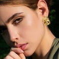 thumbnail image 4 of Lancharmed Gold Plated Earrings for Womens,Rectangular Earring Birthday Gifts for Women, 4 of 8