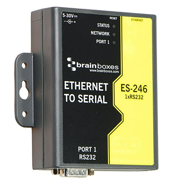 Servidor de dispositivos Brainboxes LAN de 10 Mb, LAN de 100 Mb, RS-232 ES-246
