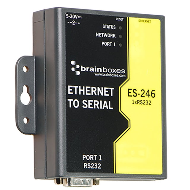Servidor de dispositivos Brainboxes LAN de 10 Mb, LAN de 100 Mb, RS-232 ES-246
