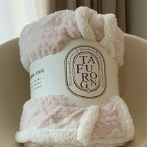 Needhep Woven And Breathable Blanket For Bed Thick Fleece Blanket,Queen Plush Blanket,Queen Size Cooling Blanket, Christmas Gifts For Women (White)