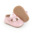 thumbnail image 2 of Yoyauz Baby Girl Mary Jane Shoes Anti Slip Rubber Sole Ballet Slippers Princess Dress Wedding Shoes Newborn Kids Shoes Toddler Shoes（0-12 Month）, 2 of 11