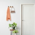 thumbnail image 5 of Unique Bargains 1 Pack Coat Rack Wall Mount Coat Hook for Hanging with 3 Hooks Brown, 5 of 7