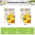 thumbnail image 3 of Summer Bee Happy Garden Flag Double Sided Outdoor Sunflower Burlap Yard Decoration 12 x 18 Inch Flag Pole Not Included, 3 of 6