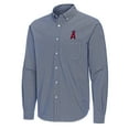 thumbnail image 2 of Men's Antigua Navy Los Angeles Angels Porter Woven Long Sleeve Button-Down Shirt, 2 of 3