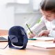 thumbnail image 5 of Ventilador USB, Mini Ventilador USB Ventilador de Escritorio, Ventilador Pequeño Silencioso 3 Velocidades Doble Ajuste de 360° con Gancho Adhesivo, Ventilador USB para Oficina, Hogar y Exterior (Azul), 5 of 5