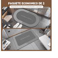 thumbnail image 2 of 2pcs Tapete Baño Ultra Suave Alfombra Antidesliz Absorbente Xtellar gris, 2 of 3