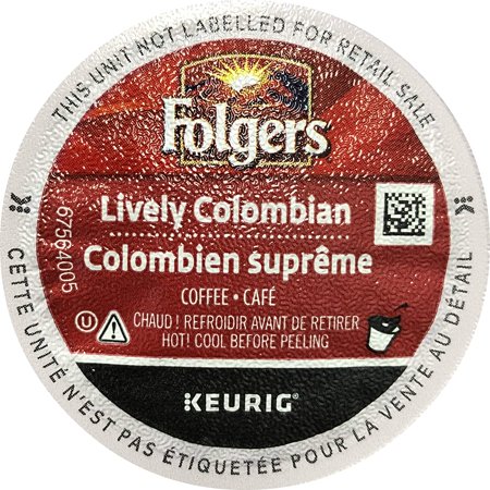 Folgers Lively Colombian K-Cup Single Cup For Keurig Brewers, 24 Count (Packaging May Vary)
