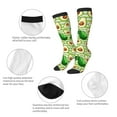 thumbnail image 6 of Balery Avocado Green Striped Fun Novelty Socks Men'S Women'S Crew Socks Funny Crazy Novelty Socks Quirky And Cool Socks, 6 of 9