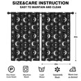 thumbnail image 2 of Blackout Kids Curtains,Black Moon Skull Pattern Childrens Insulated Curtains Set Of 2,Bedroom Essentials,Toddler Room Decor 52x84in(132x213cm), 2 of 5