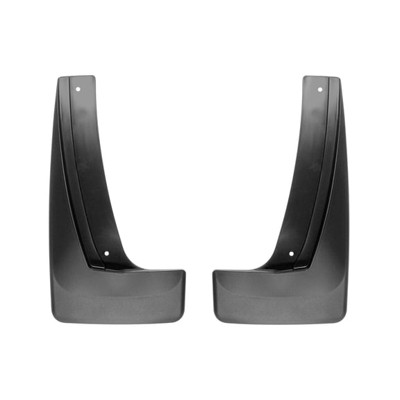 WeatherTech Custom No Drill Splash Guard MudFlaps compatible with 2018-2024 GMC Terrain, Rear Pair - Black