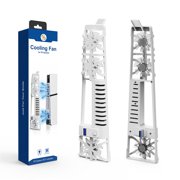 Cooling Fan for PS5 Slim, Gaming Console Horizontal Cooling Quiet Cooler Fan with LED Light Efficient Cooling System for PS5 Disc and Digital Edition