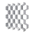 thumbnail image 2 of mnjin honeycomb compartment drawer storage storage box lattice divider grey, 2 of 2