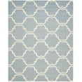thumbnail image 2 of SAFAVIEH Cambridge Hamilton Geometric Wool Area Rug, Blue/Ivory, 8' x 10', 2 of 6