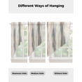 thumbnail image 4 of Beige Gray Swag Valances for Windows, Abstract Grunge Mottled Neutral Texture Rod Pocket Sheer Valances for Large Windows, Swag Toppers Light Filtering for Kitchen Living Room 2 Panels 36''x45'', 4 of 6