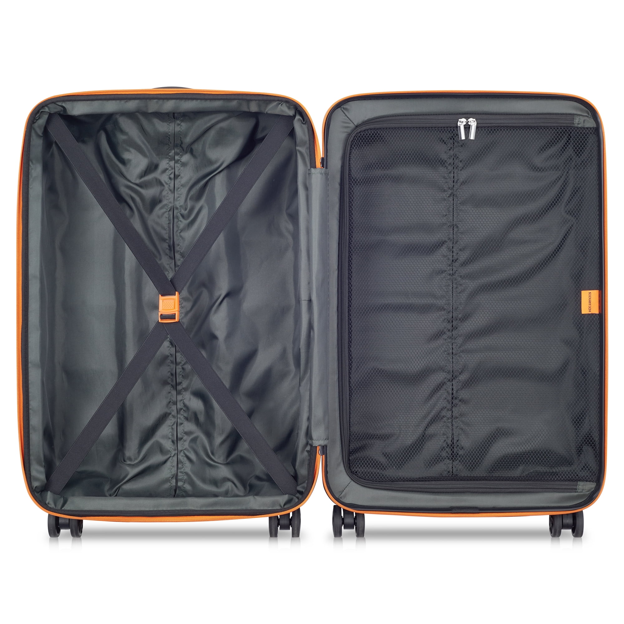 Securitech by Delsey, Citadel 2 PC Hardside Luggage Set includes Carry-on & Medium Checked Sizes, Black