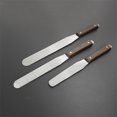 thumbnail image 4 of Straight Cake Icing Spatula, 6 Inch/8 Inch/10 Inch Size Optional Stainless Steel Wooden Handle Cake Decorating Spatula for Home, Kitchen or Bakery, 4 of 7