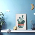 thumbnail image 5 of 12x18 inch Decorative Paintings For Wall Potted Plant Cactus,Indoor Room Decor Bedroom Accessories,Modern Style Cactus Potted Plant Painting,For Cactus Lovers Gift,Garden,Office,Book Room,Bar, 5 of 6