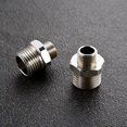 thumbnail image 2 of 1/2 to 3/8 Reducer Faucet Adapter - Compression Brass Pipe Fitting, 3/8 Male to 1/2 Male Supply Line Adapter for RV Kitchen Plumbing, Water Hose Pipe Connector with Rubber Washer, (2 Pack), 2 of 7