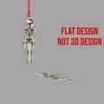 thumbnail image 4 of ViciArt Skeleton Christmas Ornament – Funny Anatomy Design with Santa Hat and Holiday Lights, Acrylic & Fiber Wood, 4 of 4