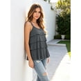 thumbnail image 2 of Women's Tiered Maternity Nursing Cami Sleeveless Nursing Top Breastfeeding Clothes, 2 of 5