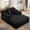 Black, variant on FFH 60" Chaise Lounge Chair Indoor, Convertible Sleeper Sofa Bed with Storage Pockets, Plush Corduroy Floor Lazy Sofa, Frameless Design, Beige