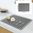 thumbnail image 2 of AMERTEER Silicone Dish Drying Mats for Kitchen Counter  Heat Resistant Washable Rubber Drying Rack Mat for Dishes, 2 of 11