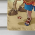 thumbnail image 4 of Beach Christmas Santa Claus Island Time Flag Canvas House Size, 4 of 4