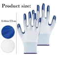 thumbnail image 6 of ZOURIH 4 Pair Gardening Work Gloves Bulk for Men Women, Breathable Rubber Coated Garden Gloves for Construction,Blue, 6 of 9