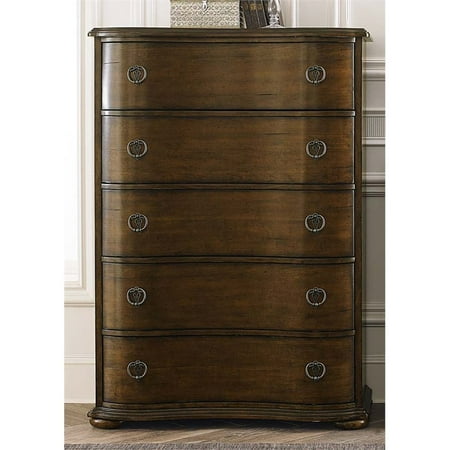 Liberty Furniture Cotswold 5 Drawer Chest In Cinnamon Walmart Com