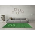 thumbnail image 3 of Ahgly Company Indoor Square Abstract Emerald Green Modern Area Rugs, 8' Square, 3 of 4