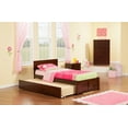 thumbnail image 4 of AFI Orlando TwinXL Solid Wood Bed and Footboard with TwinXL Trundle in Walnut, 4 of 7