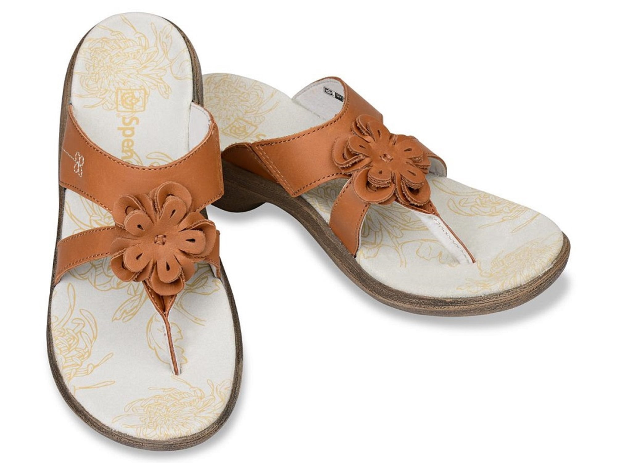 Spenco Rose - Supportive Casual Sandals - Tan Women's - Size 6 ...