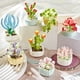 thumbnail image 4 of Adornos de plantas suculentas en macetas, bloques de construcción para niños, flores en macetas, arreglos florales de partículas pequeñas para bricolaje, flores secas, 4 of 5