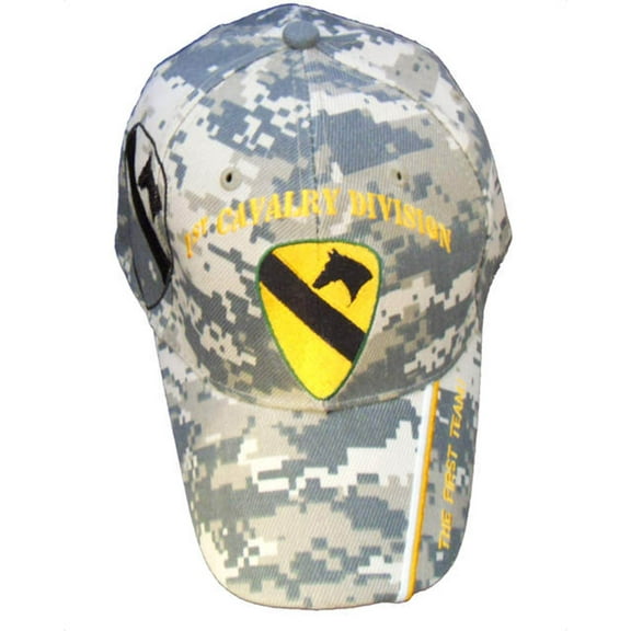 Army 1st Cavalry Division - The First Team Digital Camo Caps USA