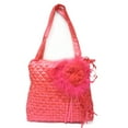 thumbnail image 2 of Dimple Easter Fun Chiffon Rose Handbags with Zipper Closure (Hot Pink) 2 Pieces, 2 of 3