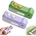 thumbnail image 1 of 2025 New Handheld Rechargeable Sealing Machine, Small Packaging Sealing Machine, Suitable for Potato Chips and Snacks, Crocodile-Shaped Portable Kitchen Sealing Machine.,Green and Purple, 1 of 7