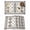 White, variant on Boho Geometric Placemats Set of 6, Simple Farmhouse Nation Abstract Motifs Placemats for Dining Table, Place Mats for Kitchen Tabletop, Waterproof Wipeable Dining Table Mats Set