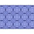 thumbnail image 1 of Ahgly Company Indoor Rectangle Patterned Denim Blue Area Rugs, 7' x 10', 1 of 1