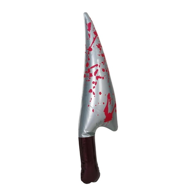 yuksok Inflatable Halloween Knife Prop Scary Fake for Party Favors Cosplay Supplies Pointed