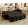 thumbnail image 4 of Furniture of America Byrde Transitional Fabric Convertible Sofa in Brown, 4 of 8