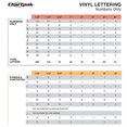 thumbnail image 3 of Chartpak CHA01196 Vinyl Numbers- 4in.- White, 3 of 3