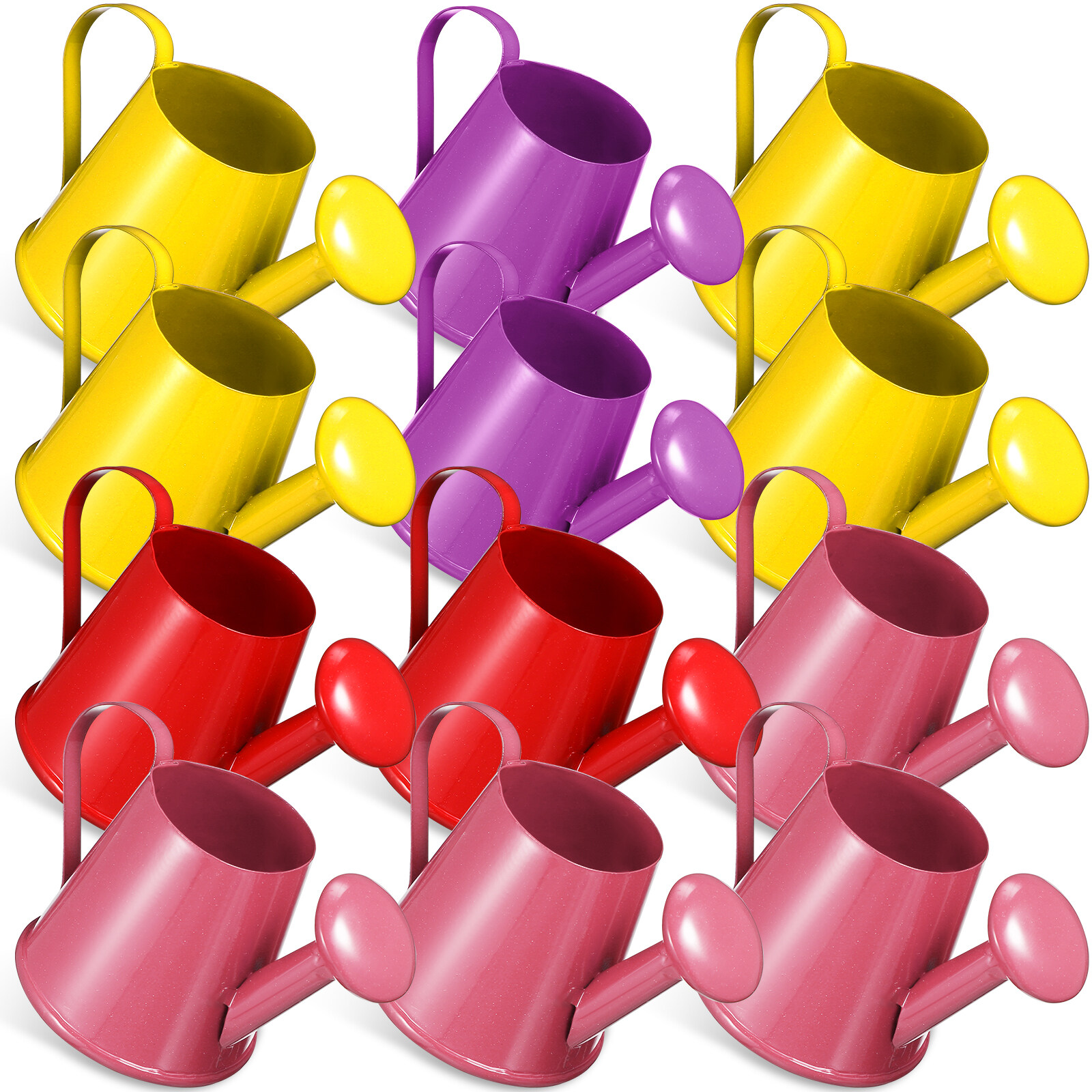 12 Pcs Watering Cans for Kids Small Iron Watering Cans Kids Bath
