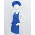 thumbnail image 5 of Venjoe Unisex Kids Bys Girls Kitchen/Baking/Cooking Training/Painting Adjustable Bib Apron with Chef Blue S, 5 of 7