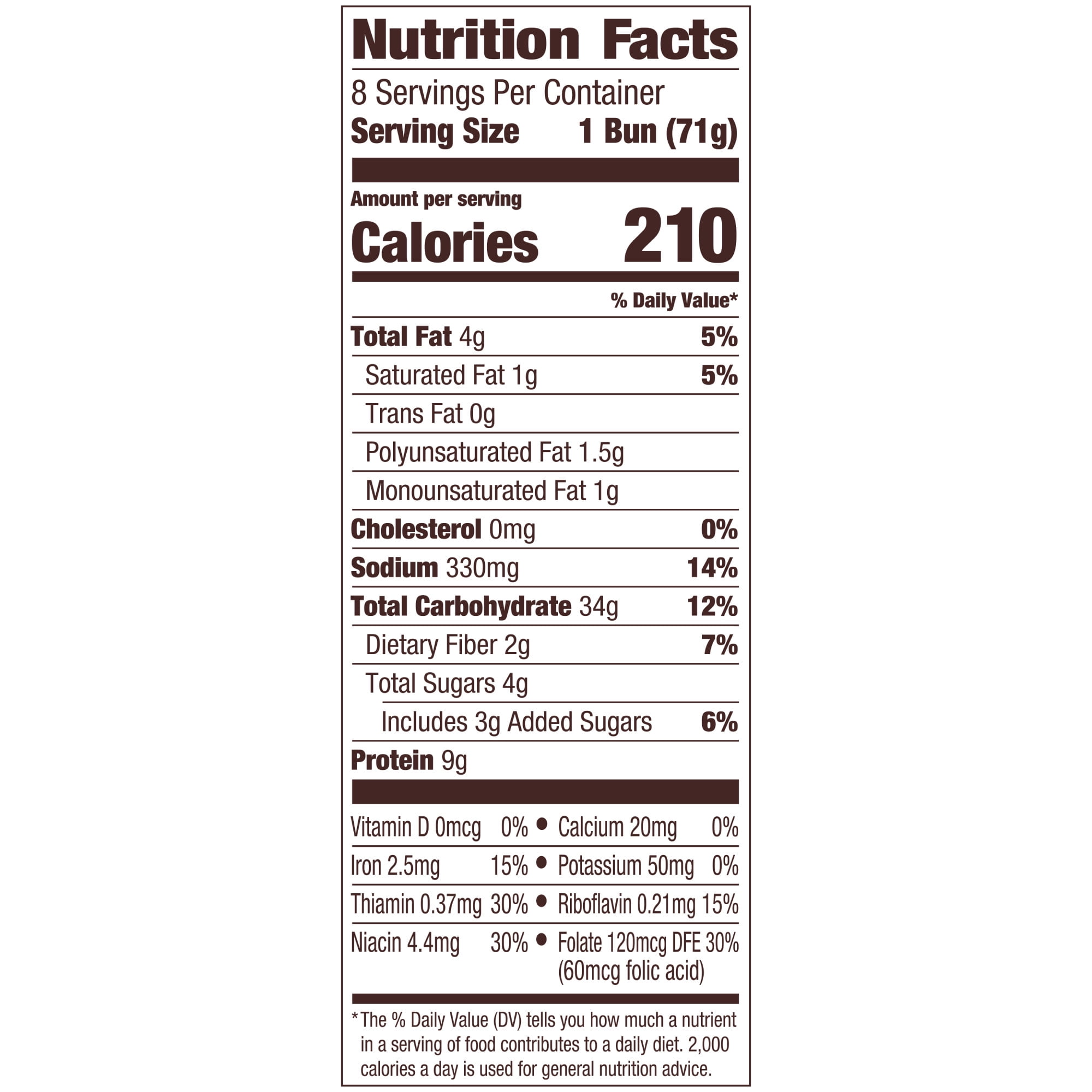 Pepperidge Farm Farmhouse Hearty White Hamburger Buns, 8-Pack Bag