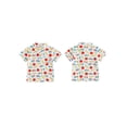 thumbnail image 2 of BemeyourBBs Toddler Baby Boys Back To School Shirts Kids Kindergarten Outfit Apple Pencil Printed Short Sleeve Half Button-up Shirt Tops Summer Spring Fall Pullover Shirts, 2 of 9