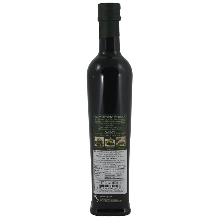 Fig Vincotto Vinegar - 8.5 Oz Bottle Of Italian Grape Condiment