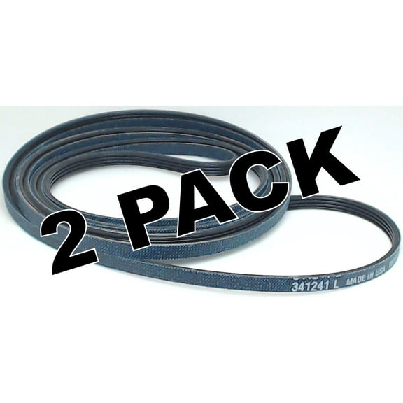 Seneca River Dryer Belt, Compatible with Whirlpool, Sears, Kenmore, 92", 2 Pack