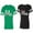 Men Green / Women Black, variant on Old Mr Mrs Matching Couple Cotton Jerseys (Men Green / Women Black) (Men S / Women S)