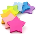 thumbnail image 3 of Star Shape Sticky Notes 8 Color Bright Colorful Sticky Pad 75 Sheets/Pad Self-Sticky Note Pads (8 Pads), 3 of 3